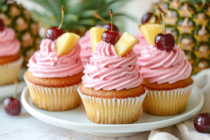 booster20.24 Tropical Pineapple Cupcakes with Cherry Buttercrea a5295467 a10c 41d7 b9f2 51ba6a433f24
